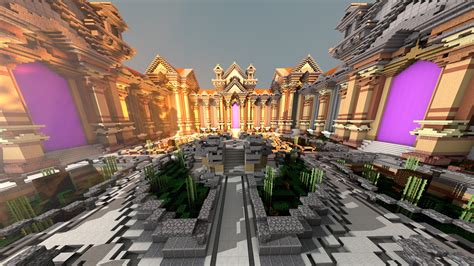 Minecraft - Architectural Fantasy Inspired Hub/Lobby - Minecraft Schematic Store - www ...