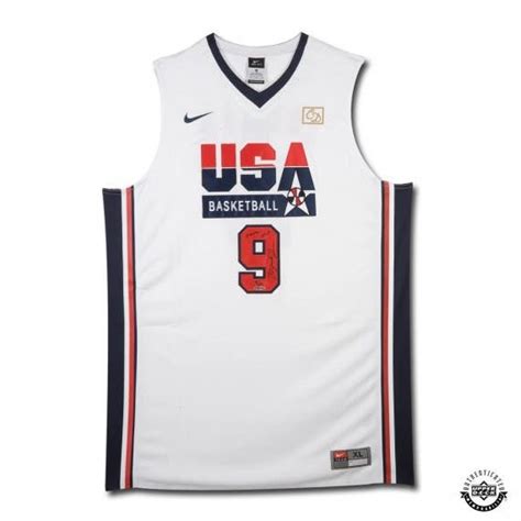 Michael Jordan Signed & Inscribed Nike 1992 Olympic Basketball Jersey