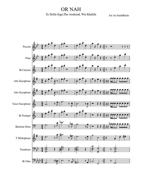 OR NAH Sheet music | Download free in PDF or MIDI | Musescore.com