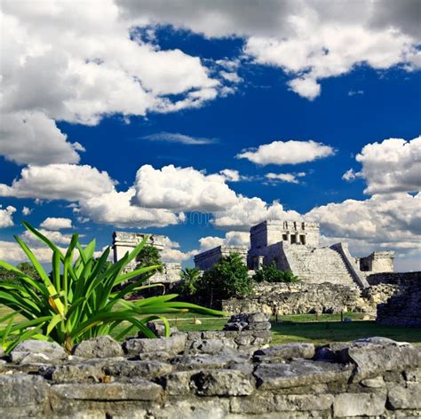 Tulum Ruins in the Maya World Near Cancun Stock Photo - Image of sunny, mexican: 8764350