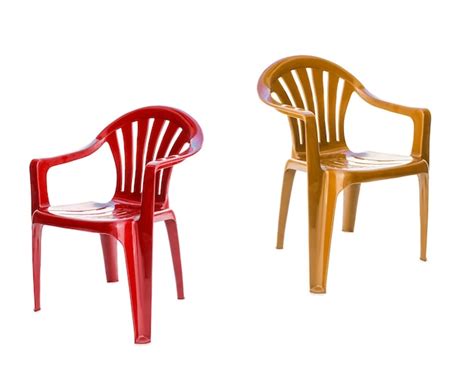 Premium Photo | Red and yellow chairs
