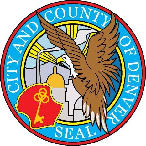 the city seal is shown with an eagle