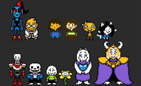 Undertale Characters | Pixel Art Maker