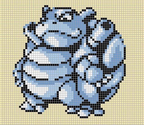 Blastoise. Pixel Art Pokemon. #PixelArt Pixel Art Pokemon, 1 Pixel ...