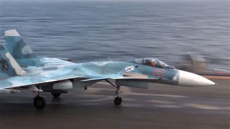 Su-33 fighter jet crashes from Russia’s Admiral Kuznetsov aircraft ...