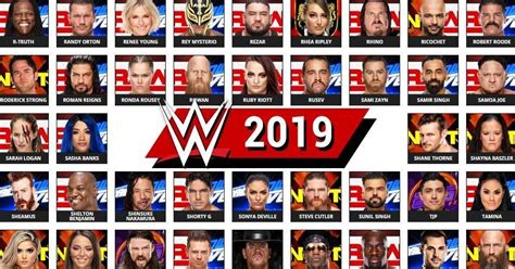 WWE Roster in Year 2019: Full List of Wrestlers