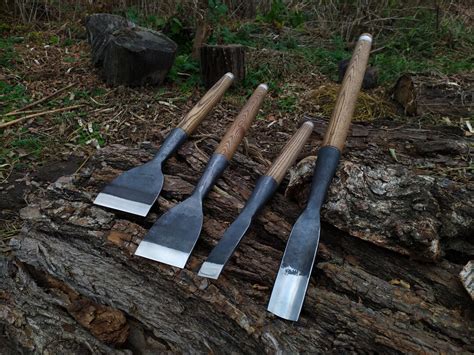 Carpenters Slick Chisel Set 4 Pcs Forged Timber Framing - Etsy