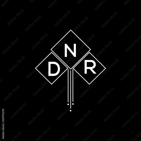 DNR letter logo design with white background in illustrator, DNR vector logo modern alphabet ...