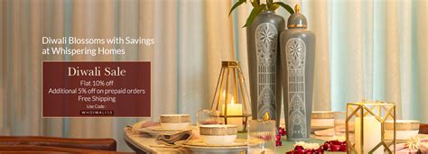 Diwali Sale - Get up to 40% OFF on Home Decor Products | Whispering Homes