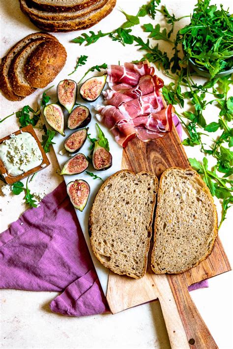 Fig and Prosciutto Sandwiches with Honey Gorgonzola Spread - Sprinkles & Sea Salt