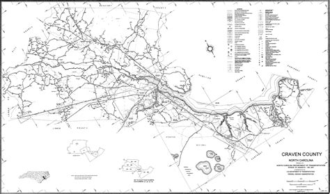 2000 Road Map of Craven County, North Carolina