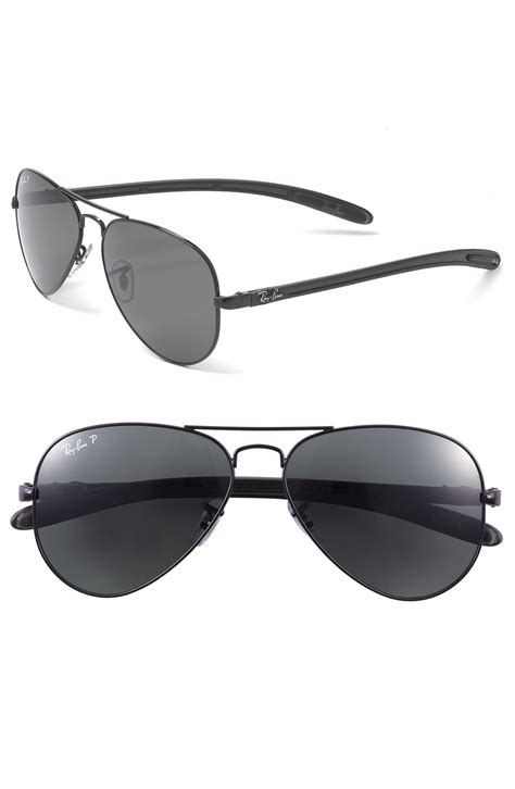 Ray-Ban 'Tech' Polarized 58mm Aviator Sunglasses | Nordstrom