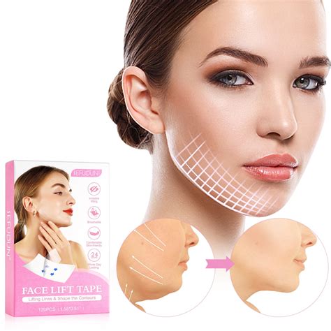 Face Lift Tape, Face Tape Lifting Invisible Waterproof, Makeup Neck Tape Instant Face Eye Lift ...