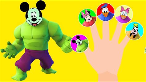 Mickey Mouse Clubhouse Finger Family Hulk