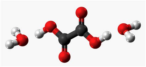 Oxalic Acid Dihydrate Molecules Ball From Xtal - Oxalic Acid Dihydrate Molecule, HD Png Download ...