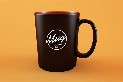 Black Coffee Mug Free Mockup — Free Mockup World