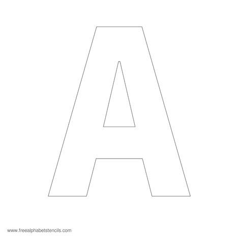 Free Printable Alphabet Stencils To Cut Out | Free Printable A to Z