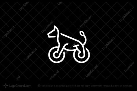 Dog Bicycle Logo