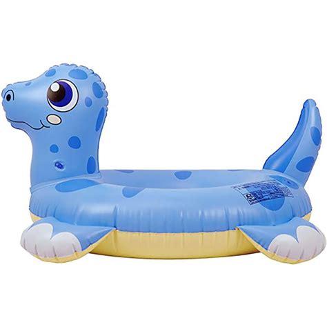 GYRATEDREAM Inflatable Dinosaur Pool Float for Kids, Water Fun Floaties Swimming Pool Ring for ...