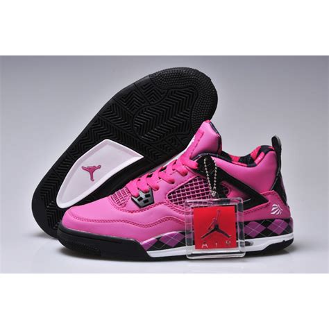 Women Air Jordan 4 Print Fuchsia Black , Women Jordan Shoes - Women Jordans Shoes - Jordan Shoes ...