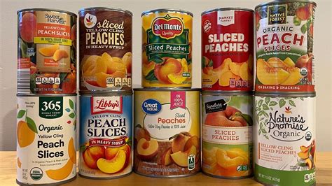 Ranking 10 Brands Of Canned Peaches From Worst To Best