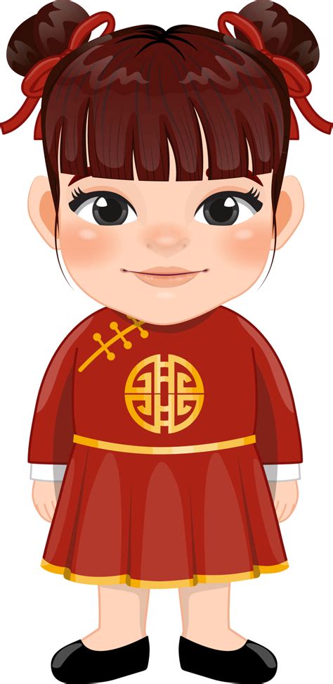 Chinese girl with ancient chinese clothing cartoon character 19834603 PNG