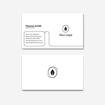 Premium Vector | Professional elegant black and white modern creative business card