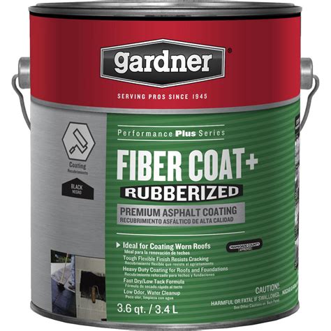 Gardner 115 oz. 3.6 qt. Fiber Coat Rubberized Roof Coating-0181-GA ...