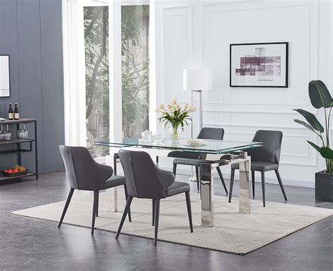 Moda Extension Dining Room Set w/ San Francisco Chairs by JM Furniture ...