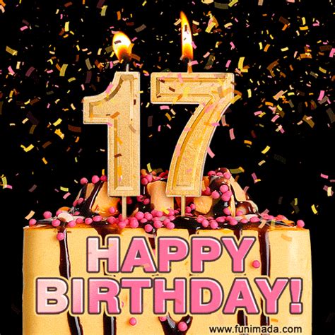 Happy 17th Birthday Animated GIFs | Funimada.com