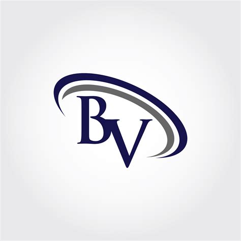 Monogram BV Logo Design By Vectorseller | TheHungryJPEG