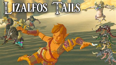 BotW Lizalfos Tail Farming | Yellow, Red & Icy Lizalfos Tails - YouTube