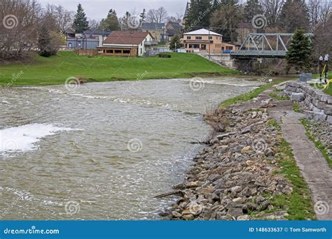 Nith River in New Hamburg, Ontario Stock Image - Image of core, nith: 148633637