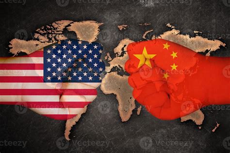 bandera 3d de estados unidos y china 13097257 Foto de stock en Vecteezy