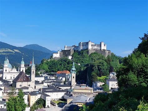 Castle of Salzburg stock photo. Image of vacation, salzburg - 259520908