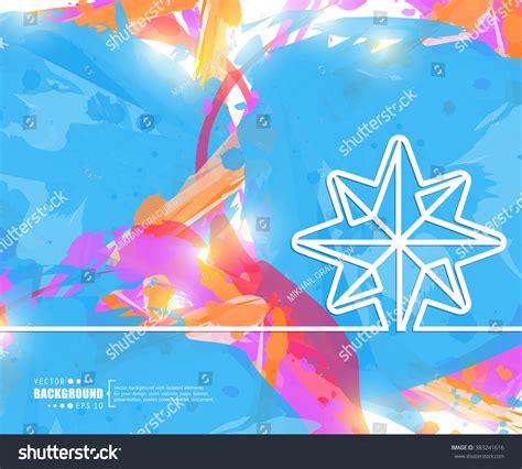 Creative Vector Snowflake Art Illustration Template Stock Vector (Royalty Free) 383241616 ...