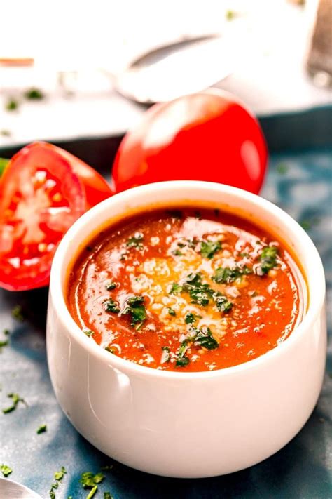 Easy Roasted Tomato Soup Recipe | Sugar and Soul