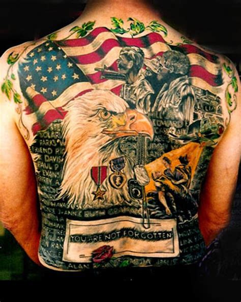 American Flag Tattoos for Men - Ideas and Designs for Guys