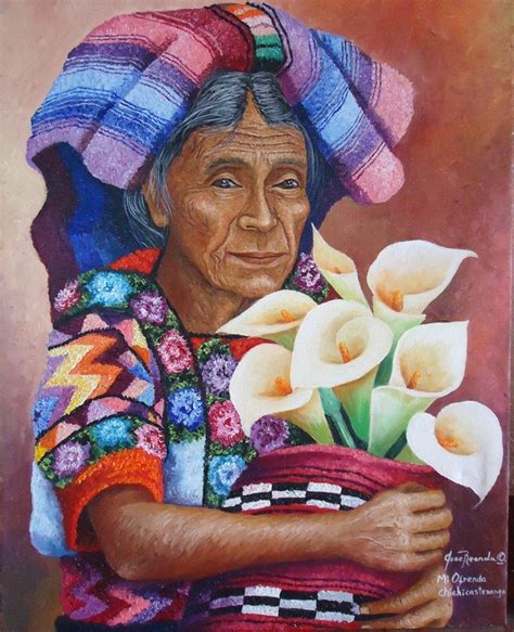 Solola, Guatema... | Folk art painting, Guatemalan art, Mexican folk art