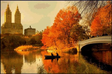 Romantic Boat Ride Beautiful Autumn Day | Autumn in new york, Beautiful places, Places to see