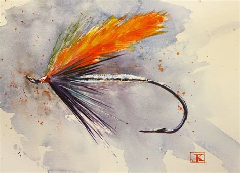 drawing flies 365 Arches Watercolor Paper, Watercolor Fish, Watercolor ...