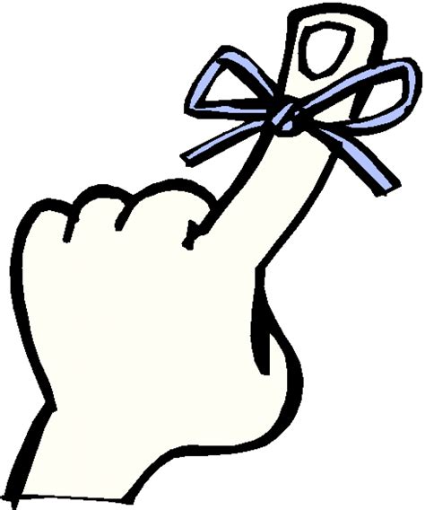 Reminder clipart remember finger with string png – Clipartix