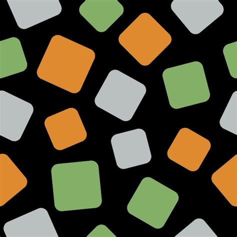 Premium Vector | Black seamless pattern with colorful squares