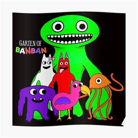 Póster «¡Garten of banban group todos los personajes!» de TheBullishRhino | Redbubble