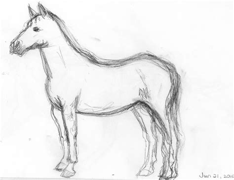 Simple Horse Sketches And Drawings Images & Pictures - Becuo