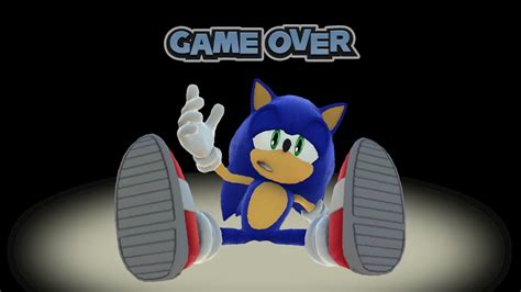 Sonic Game Over Screen