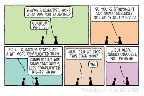 Tom Gauld tells a quantum physics joke (and simultaneously doesn't ...