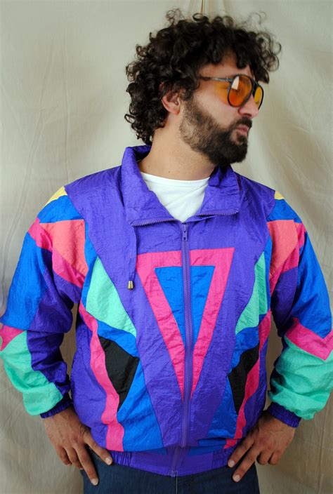 Vintage 80s Neon Jacket WIndbreaker