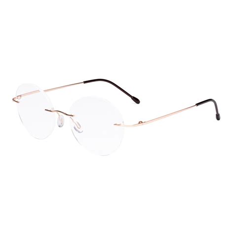 Round Rimless Reading Glasses Women Men – eyekeeper.com