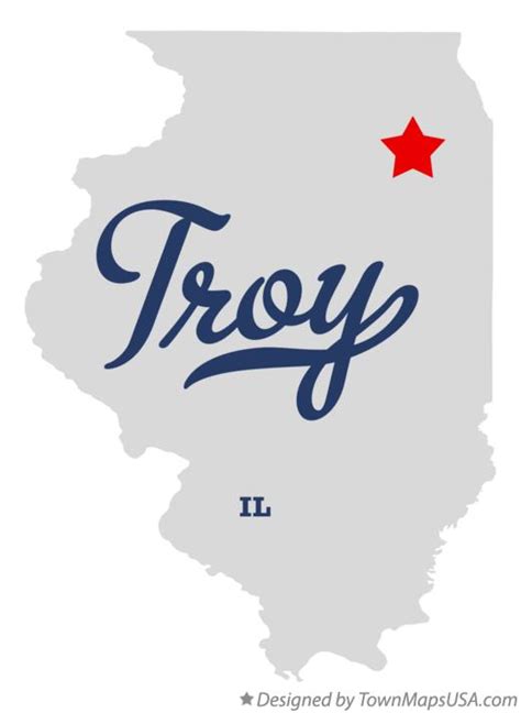 Map of Troy, Will County, IL, Illinois